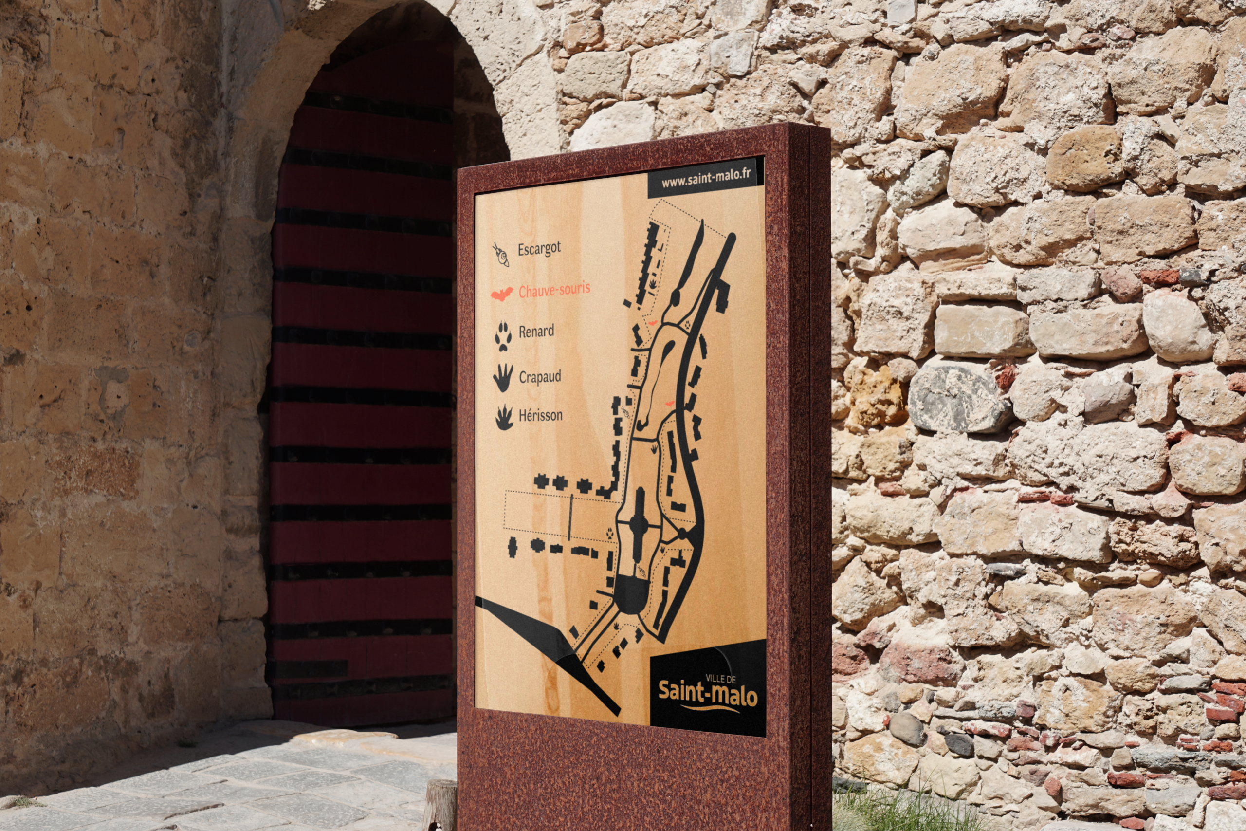 Signalétique du Plan du Parc le Miroir aux Fée réalisé lors du Workshop Libérons la Nature